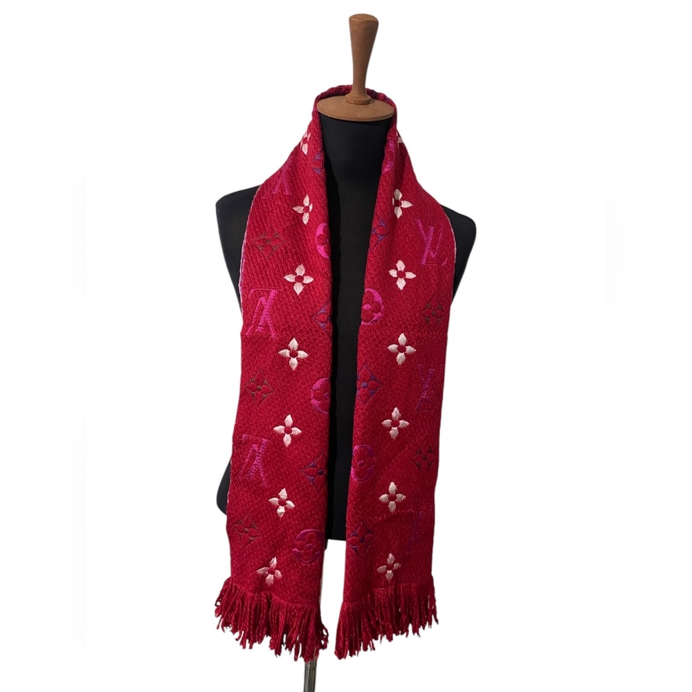 Louis Vuitton Logomania wool scarf